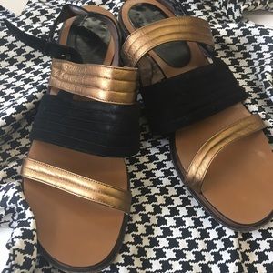 Marni suede kitten heels.